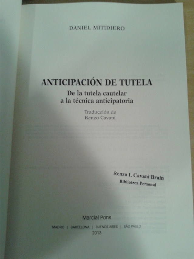 Daniel Mitidiero - Anticipación de tutela