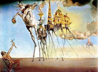 Salvador Dalí, La tentación de San Antonio (1946)