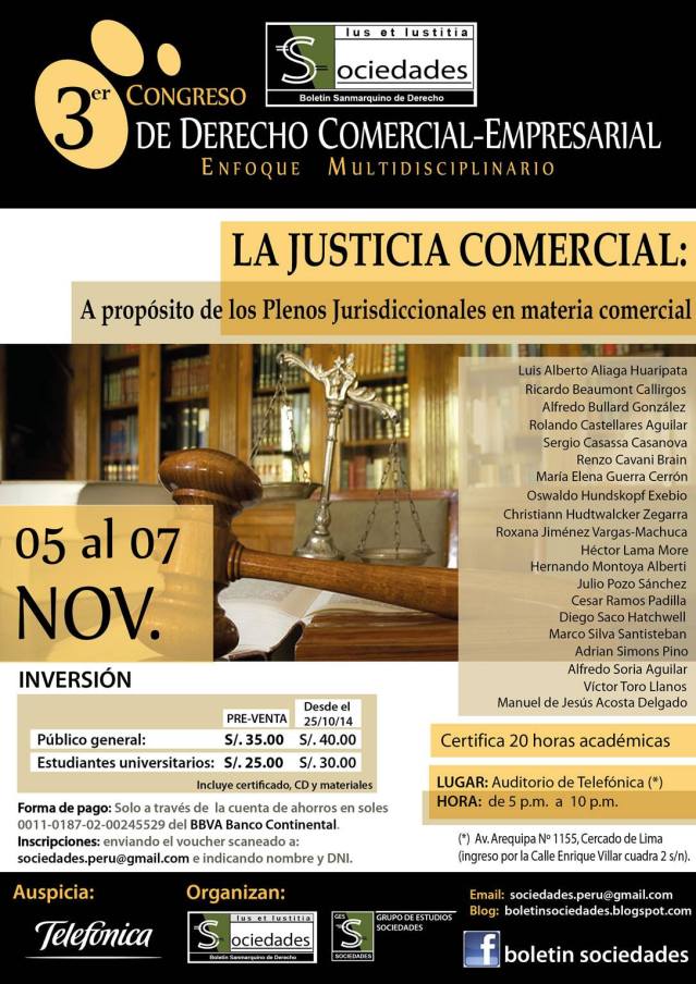 Congreso Sociedades - Plenos jurisdiccionales