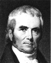 John Marshall, chief justice de la Supreme Court de los EE.UU., y uno de los personajes más famosos en la historia política de los últimos siglos.