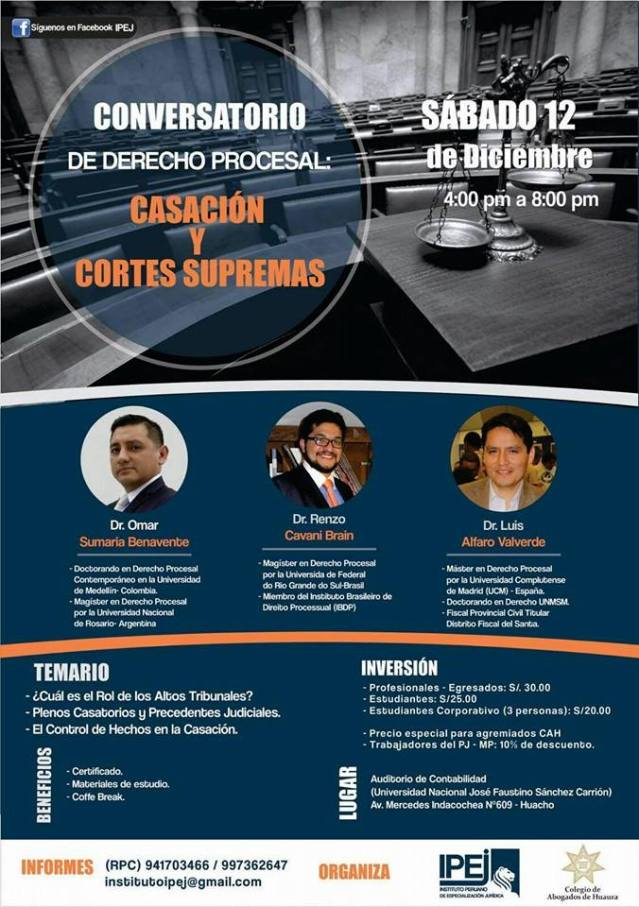 Conversatorio corte suprema - Huacho