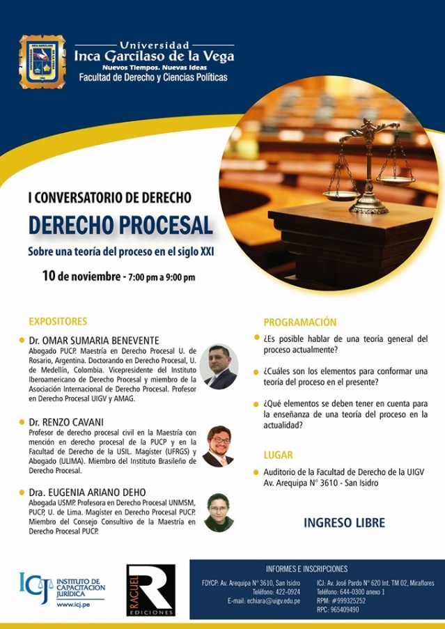 I Conversatorio de derecho procesal